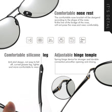 Load image into Gallery viewer, LIOUMO Pilot Men&#39;s Sunglasses Women Polarized Photochromic Glasses Driving Goggle Unisex Eyewear Chameleon UV400 zonnebril dames