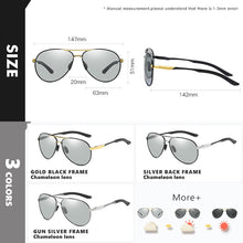 Carica l'immagine nel visualizzatore di Gallery, LIOUMO Pilot Men's Sunglasses Women Polarized Pochromic Glasses Driving Goggle Unisex Eyewear Chameleon UV400 zonnebril dames