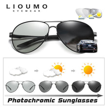 Load image into Gallery viewer, LIOUMO Pilot Men&#39;s Sunglasses Women Polarized Photochromic Glasses Driving Goggle Unisex Eyewear Chameleon UV400 zonnebril dames