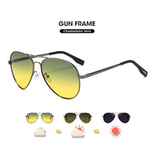 Carica l&#39;immagine nel visualizzatore di Gallery, LIOUMO Pilot Sunglasses Polarized Men Pochromic Day Night Driving Glasses Women Chameleon Goggle UV400 lentes de sol hombre