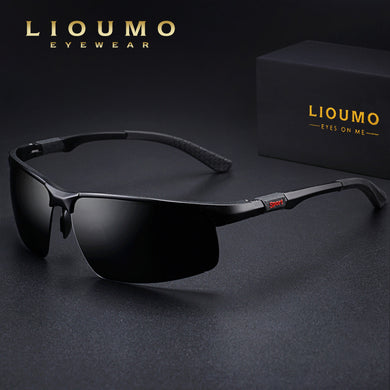 LIOUMO Polarized Sunglasses Men Aluminum Sun Glasses Outdoor Sports Driving Goggle Photochromic Women Mirror Lens gafas de sol