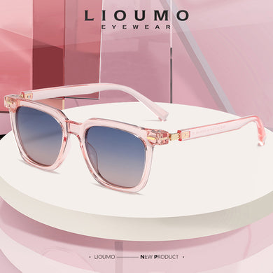 LIOUMO Polarized Sunglasses Men Women Square Sun Glasses Driving Travel Goggles Vintage Glasses Anti-Glare gafas de sol hombre
