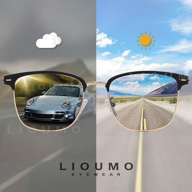 LIOUMO Polarized Sunglasses Women Photochromic Sunglasses For Men Driving Goggles Trendy Shade Eyewear UV400 gafas de sol hombre