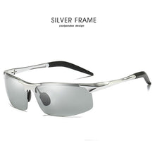 Load image into Gallery viewer, LIOUMO Retro Pilot Pochromic Polarized Sunglasses Men All-weather Anti-glare HD Driving Glasses oculos de sol feminino UV400