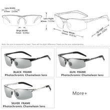 Load image into Gallery viewer, LIOUMO Retro Pilot Pochromic Polarized Sunglasses Men All-weather Anti-glare HD Driving Glasses oculos de sol feminino UV400