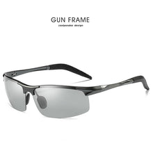 Load image into Gallery viewer, LIOUMO Retro Pilot Pochromic Polarized Sunglasses Men All-weather Anti-glare HD Driving Glasses oculos de sol feminino UV400