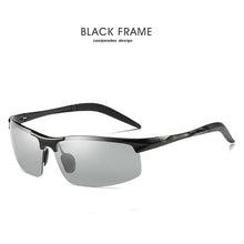 Load image into Gallery viewer, LIOUMO Retro Pilot Pochromic Polarized Sunglasses Men All-weather Anti-glare HD Driving Glasses oculos de sol feminino UV400