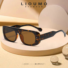 Load image into Gallery viewer, LIOUMO Retro Polarized Sunglasses Women Leopard Frame Vintage Glasses Female Trendy Shade Anti-Glare Men lentes de mujer
