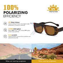 Load image into Gallery viewer, LIOUMO Retro Polarized Sunglasses Women Leopard Frame Vintage Glasses Female Trendy Shade Anti-Glare Men lentes de mujer