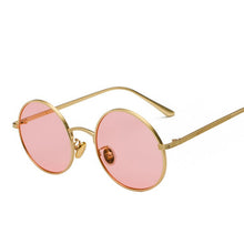 Load image into Gallery viewer, LIOUMO Retro Steampunk Sunglasses Men Women Round Vintage Glasses Trendy Shades Gold Frame UV400 Driving Goggle gafas sol hombre