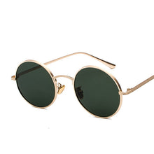 Load image into Gallery viewer, LIOUMO Retro Steampunk Sunglasses Men Women Round Vintage Glasses Trendy Shades Gold Frame UV400 Driving Goggle gafas sol hombre