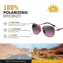 Load image into Gallery viewer, LIOUMO Retro Sunglasses Women Polarized Glasses Travelling Eyewear Anti-Glare Driving Goggle Gradient gafas de sol mujer