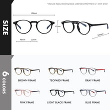 Load image into Gallery viewer, LIOUMO Round Glasses For Computer Anti-Blue Blocking Eyeglasses Men Women Change Color Lenses Photochromic Eyewear