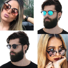 Load image into Gallery viewer, LIOUMO Round Sunglasses For Men Polarized Women Cat Eye Glasses Classic Rivet Frame Anti-Glare Driving Goggles lunette de soleil