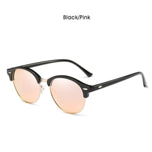 Load image into Gallery viewer, LIOUMO Round Sunglasses For Men Polarized Women Cat Eye Glasses Classic Rivet Frame Anti-Glare Driving Goggles lunette de soleil