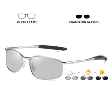 Load image into Gallery viewer, LIOUMO Square Metal Frame Male Sun Glasses Men Women Photochromic Sunglasses Polarized Lens For Small Face Eyewear gafas de sol