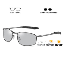 Load image into Gallery viewer, LIOUMO Square Metal Frame Male Sun Glasses Men Women Photochromic Sunglasses Polarized Lens For Small Face Eyewear gafas de sol