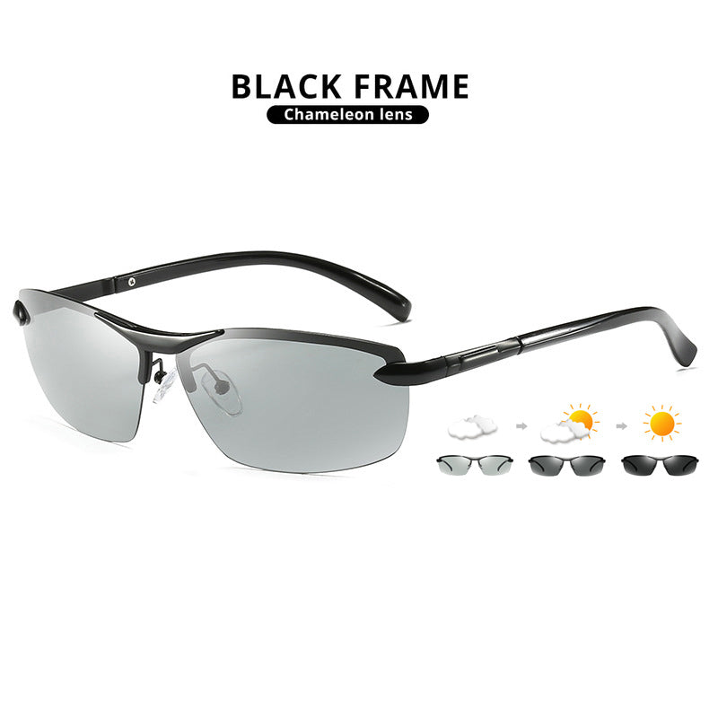LIOUMO Square Photochromic Sunglasses For Men Polarized Sunglasses Women Chameleon Driving Goggles Male lentes de sol hombre