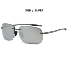 Load image into Gallery viewer, LIOUMO Square Polarized Sunglasses Men Rimless Glasses Women UV400 Protection Driving Eyewear Trendy Shades gafas de sol hombre