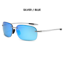 Load image into Gallery viewer, LIOUMO Square Polarized Sunglasses Men Rimless Glasses Women UV400 Protection Driving Eyewear Trendy Shades gafas de sol hombre