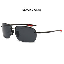 Load image into Gallery viewer, LIOUMO Square Polarized Sunglasses Men Rimless Glasses Women UV400 Protection Driving Eyewear Trendy Shades gafas de sol hombre