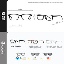 Load image into Gallery viewer, LIOUMO Square Retro Glasses Men Women Blue Light Blocking Lenses Photochromic Eyewear flat Mirror 100% Anti-UV Eyeglasses