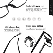 Load image into Gallery viewer, LIOUMO Square Retro Glasses Men Women Blue Light Blocking Lenses Photochromic Eyewear flat Mirror 100% Anti-UV Eyeglasses