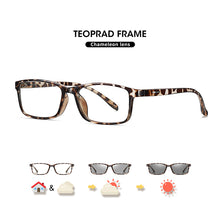 Load image into Gallery viewer, LIOUMO Square Retro Glasses Men Women Blue Light Blocking Lenses Photochromic Eyewear flat Mirror 100% Anti-UV Eyeglasses