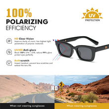 Load image into Gallery viewer, LIOUMO Square Sunglasses For Women Polarized Glasses Men Classic Vintage Goggle Unisex Eyewear Anti-Glare UV400 zonnebril dames