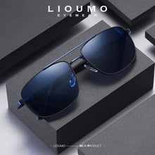Load image into Gallery viewer, LIOUMO Square Women Polarized Sunglasses For Men Classical Design Blue Shade Driving Goggle Travel Fishing Glasses UV400
