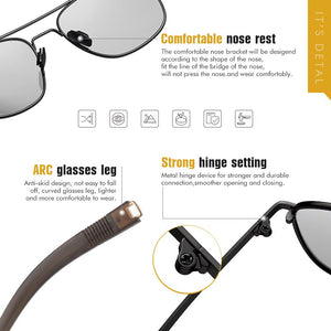 LIOUMO  Photochromic Glasses Men Polarized Sunglasses Women Chameleon Driving Goggles Unisex gafas de sol hombre