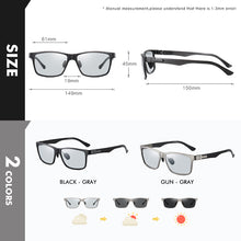 Load image into Gallery viewer, LIOUMO  Photochromic Polarized Sunglasses For Men Women Carbon Fiber Frame Square Glasses UV400 lentes de sol hombre