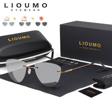 Load image into Gallery viewer, LIOUMO Triangle Sunglasses Polarized Women Men Ultralight Photochromic Glasses Anti-Glare Driving Goggles lentes de sol hombre