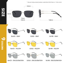 Load image into Gallery viewer, LIOUMO Ultralight Design Men Polarized Sunglasses Rimless Photochromic Glasses Women Rectangle Shades UV400 Unisex lentes de sol