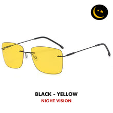 Load image into Gallery viewer, LIOUMO Ultralight Design Men Polarized Sunglasses Rimless Photochromic Glasses Women Rectangle Shades UV400 Unisex lentes de sol