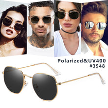 Load image into Gallery viewer, LIOUMO Vintage Hexagon Sunglasses Women Retro Men Polarized Sun Glasses Driving Anti-Glare Shades Goggle gafas de sol hombre