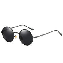 Load image into Gallery viewer, LIOUMO Vintage Steampunk Sunglasses Polarized Men Women Retro Rock Round Glasses UV400 Yellow Lens gafas polarizadas hombre