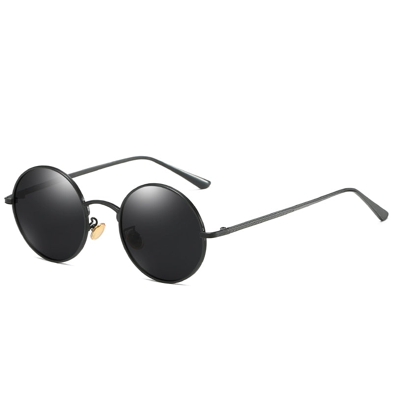 LIOUMO Vintage Steampunk Sunglasses Polarized Men Women Retro Rock Round Glasses UV400 Yellow Lens gafas polarizadas hombre