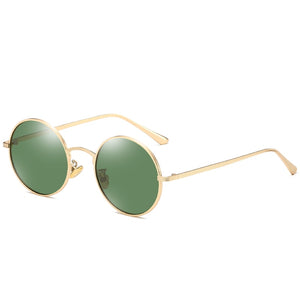 LIOUMO Vintage Steampunk Sunglasses Polarized Men Women Retro Rock Round Glasses UV400 Yellow Lens gafas polarizadas hombre