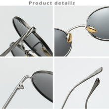 Load image into Gallery viewer, LIOUMO Vintage Steampunk Sunglasses Polarized Men Women Retro Rock Round Glasses UV400 Yellow Lens gafas polarizadas hombre