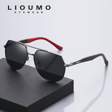 Load image into Gallery viewer, LIOUMO Vintage Sun Glasses Women Classic Aviation Men Polarized Sunglasses Trendy Shade Driving Goggles Gradient gafas de sol