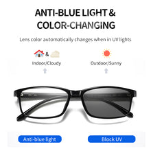 Load image into Gallery viewer, LM 2023 Blue Ray Computer Photochromic Glasses Men Women Screen Radiation Eyewear Office Gaming Blue Light Goggle UV Blocking