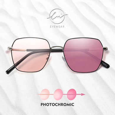 LM 2023 Metal Classic Photochromic Sunglasses Women Men Polarized Chameleon Glasses Male Change Color Sun Glasses UV400 Oculos