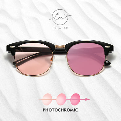LM 2023 Polarized Photochromic Semi-Rimless Sunglasses Women/Men UV400 Classic Eyewear Candy colors Sun Glasses gafas de sol
