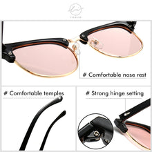 Load image into Gallery viewer, LM 2023 Polarized Photochromic Semi-Rimless Sunglasses Women/Men UV400 Classic Eyewear Candy colors Sun Glasses gafas de sol