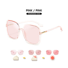 Load image into Gallery viewer, LM 2023 Oversize Square Photochromic Sunglasses Women Men Polarized Ultralight Anti Blue Ray Computer Glasses Goggle UV Blocking