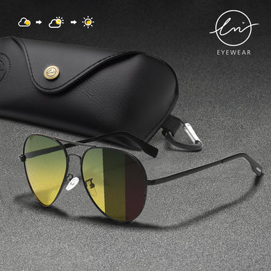 LM 2023 Photochromic Sunglasses Polarized Men's Chameleon Glasses Male Sun Glasses Day Night Vision Driving Eyewear Women UV400