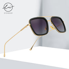 Load image into Gallery viewer, LM 2023 Steampunk Tony Stark Sunglasses Men Women Square Polarized Driving Sun Glasses Vintage Gradient Lens UV400 gafas de sol