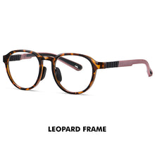 Load image into Gallery viewer, LM Blue Light Glasses For Kids Glasses For Girl Boy Round Frames TR90 Flexible Temples Computer Gaming Clear Eyewear