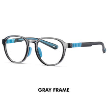 Load image into Gallery viewer, LM Blue Light Glasses For Kids Glasses For Girl Boy Round Frames TR90 Flexible Temples Computer Gaming Clear Eyewear